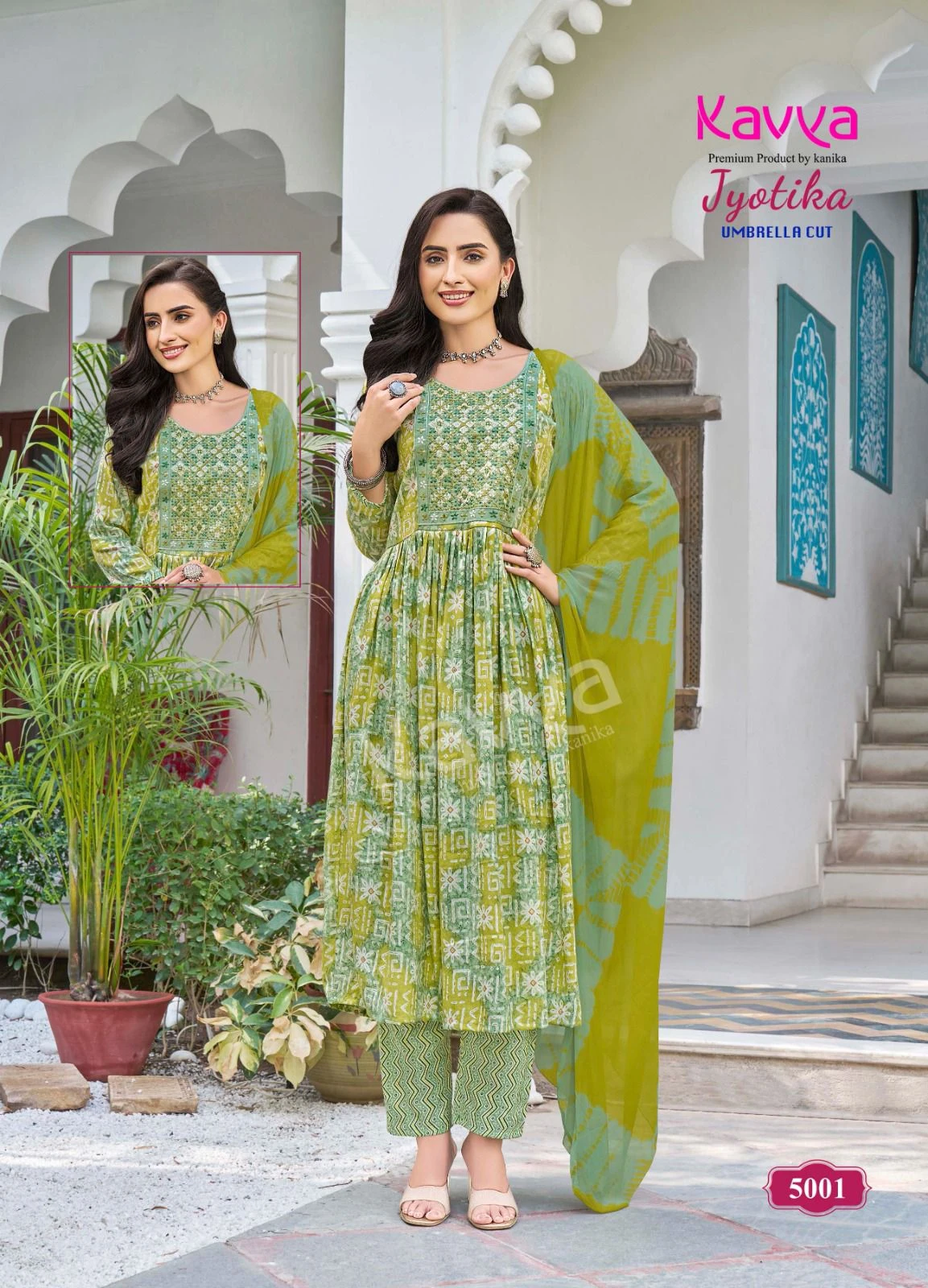Kavya Jyotika Vol 5 Capsule Foil Print Wholesale Readymade Salwar Suit Catalog — Wholesale Readymade Suit, Kavya wholesale from Surat - Gallery Image 2